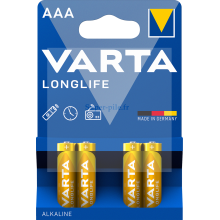 Piles alcalines AAA Varta Longlife (blister de 4)