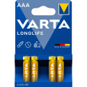 Piles alcalines AAA Varta Longlife (blister de 4)