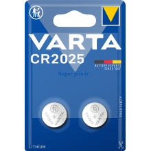 Pile lithium CR2025 Varta (blister de 2)