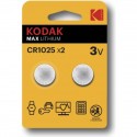 Pile lithium CR1025 Kodak (blister de 2)