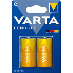 Piles alcalines LR14 Varta Longlife (blister de 2)