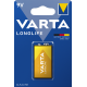 Pile alcaline 9V Varta Longlife