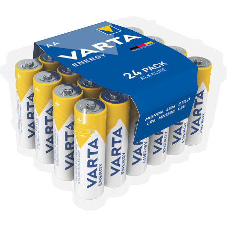 Piles alcalines AA Varta Energy (boîte de 24)