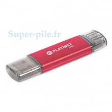 Clé USB + micro USB 32GB rouge