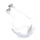 Ecouteurs intra-auriculaires + micro blanc