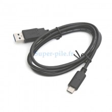 Cable USB 3.0 vers USB type C 3Ah 1m