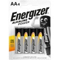 Piles alcalines AA Energizer Alkaline Power (blister de 4)