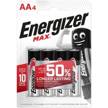 Piles alcalines AA Energizer Max (blister de 4)