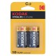 Piles alcalines LR14 Kodak Xtralife (blister de 2)