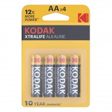 Piles alcalines AA Kodak Xtralife (blister de 4)