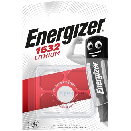 Pile lithium E1632 Energizer (blister de 1)