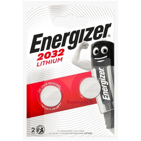 Pile lithium CR2032 Energizer (blister de 2)