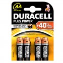 Piles alcalines AA Duracell Plus Power (blister de 4)