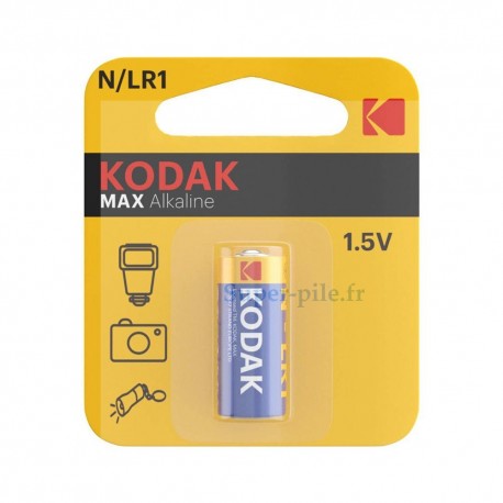 Pile alcaline LR1-N Kodak (blister de 1)