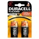 Piles alcalines LR14 Duracell Plus Power  (blister de 2)