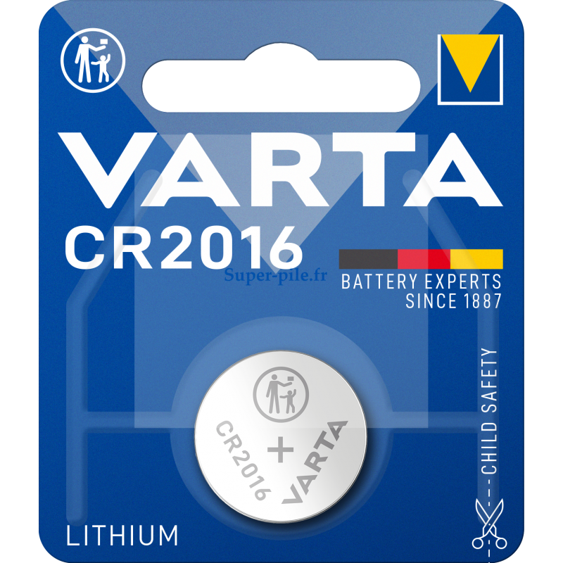 Piles CR2016 Haute Capacité (Paquet de 15) Piles au Lithium CR
