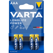 Piles alcalines AAA Varta Longlife Power (blister de 4)