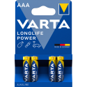 Piles alcalines AAA Varta Longlife power (blister de 4)