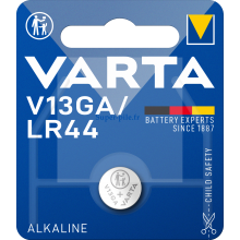 Pile alcaline LR44 - V13GA Varta (blister de 1)