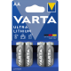 Piles lithium AA Varta (blister de 4)