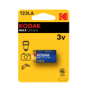 Pile lithium CR123A Kodak (blister de 1)