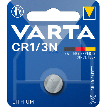 Pile lithium CR1/3N Varta (blister de 1)