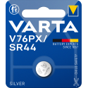 Pile oxide d'argent SR44 - V76PX Varta (blister de 1)