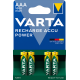 Piles rechargeables AAA Varta 1000mAh (blister de 4)