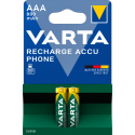 Piles rechargeables AAA Varta 800mAh pour téléphone sans fil