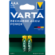 Piles rechargeables AAA Varta 800mAh (blister de 2)