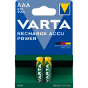 Piles rechargeables AAA Varta 800mAh (blister de 2)