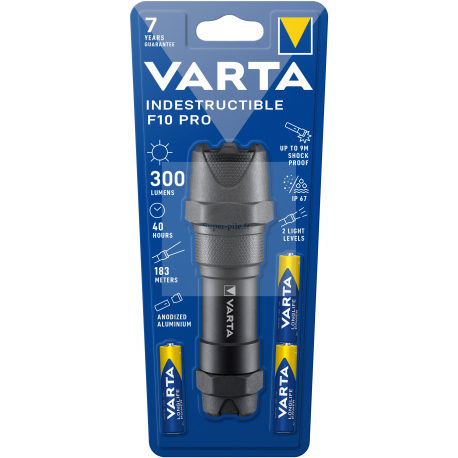 Lampe torche indestructible Varta + 3 LR03