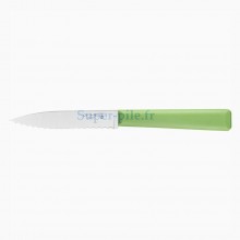 Opinel couteau office cranté N°313 essentiel+ vert