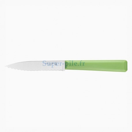 Opinel couteau office cranté N°313 essentiel+ vert